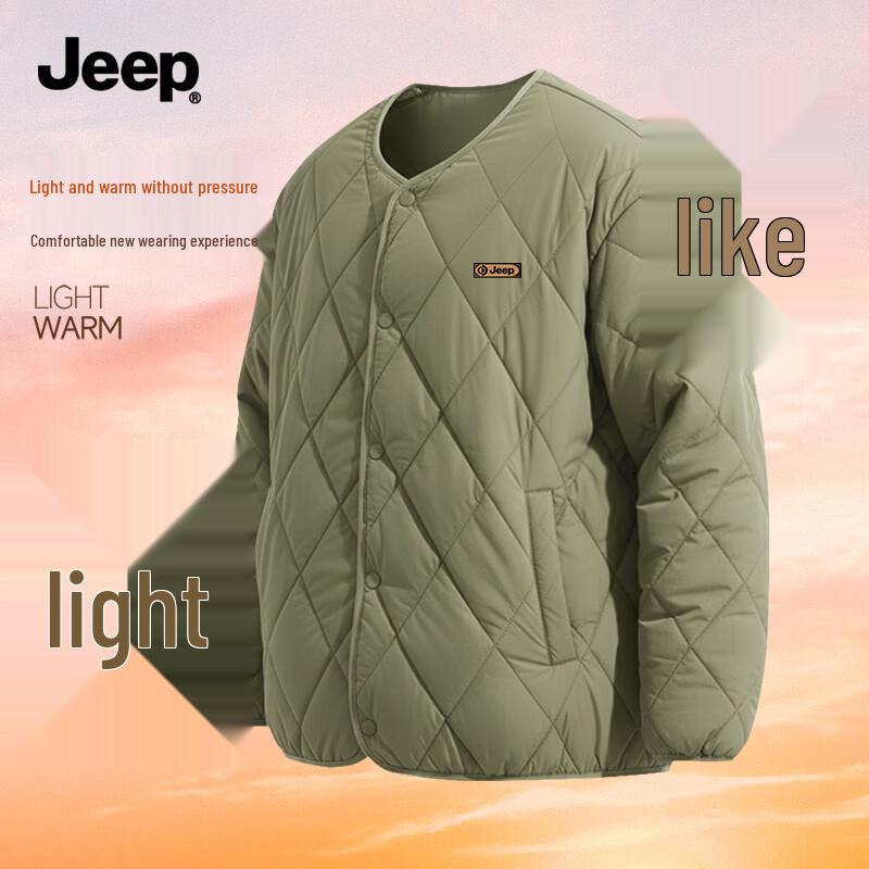 Jeep Мужская утепленная куртка свободного кроя с пониженной линией плеча и флисовой подкладкой