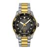 Мужские часы Tissot Seastar 1000 Powermatic 80 40 мм (T1208072205100) с циферблатом серого цвета с градиентом