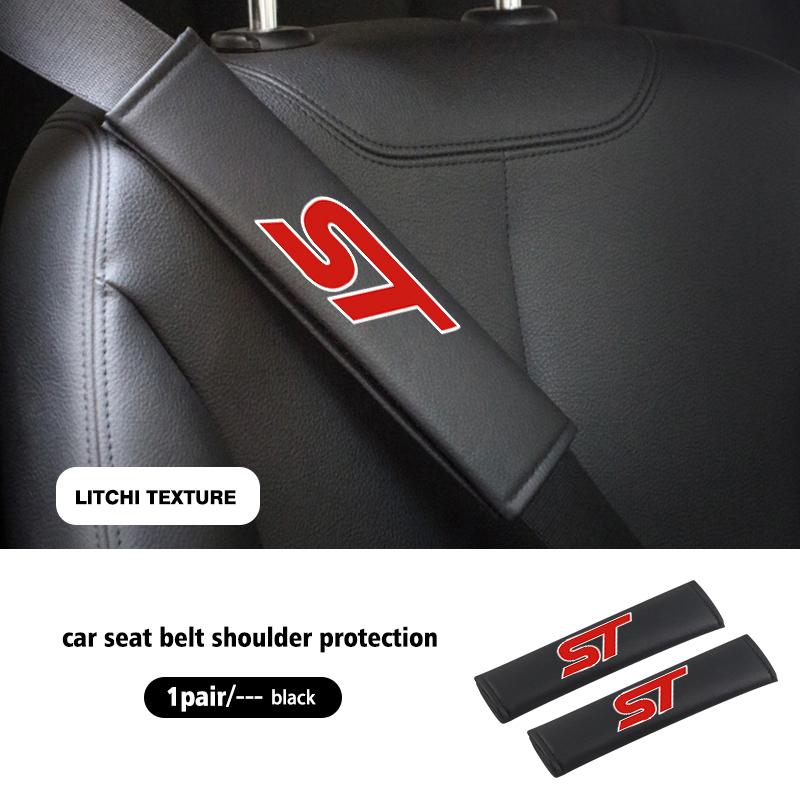 1/2PCS Car Seat Belt Covers Shoulder Cushion Protector Pad For Ford Fiesta mk7 mk5 mk8 mk4 mk6 1995-2011 2012 2013-2023