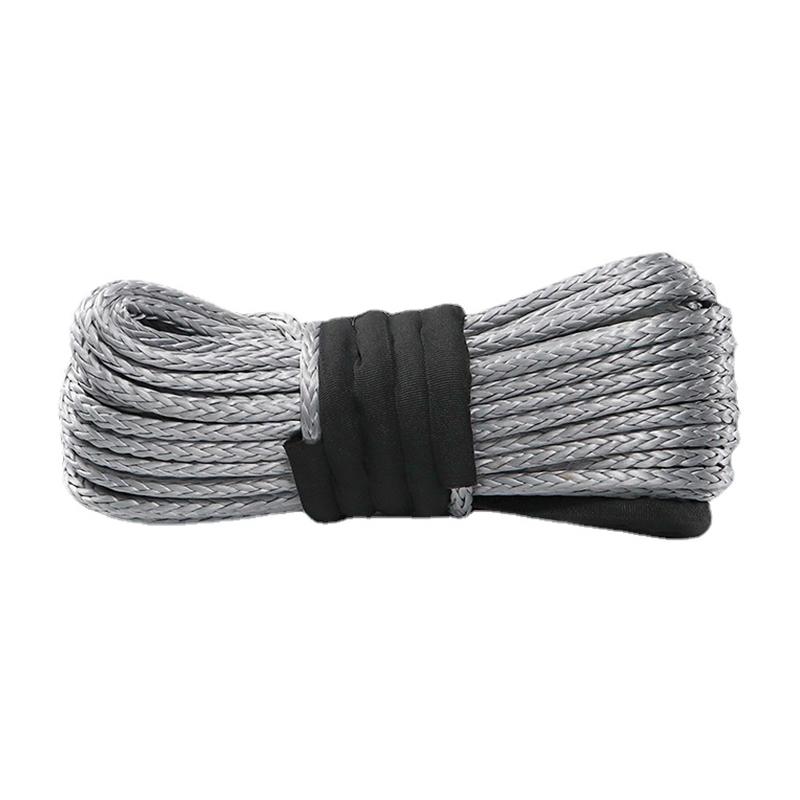 7mmx15m Truck Boat Emergency Replacement 9300lbs 12 Strand Stringt Car Outdoor Accessories Synthetic Winch Rope Cable ATV UTV