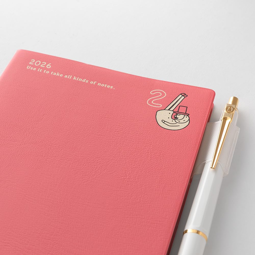 Ежедневник Midori Pocket, 2026 A6 Месячный, Узор Старик, 22370006 (Начинается в январе 2026 года)