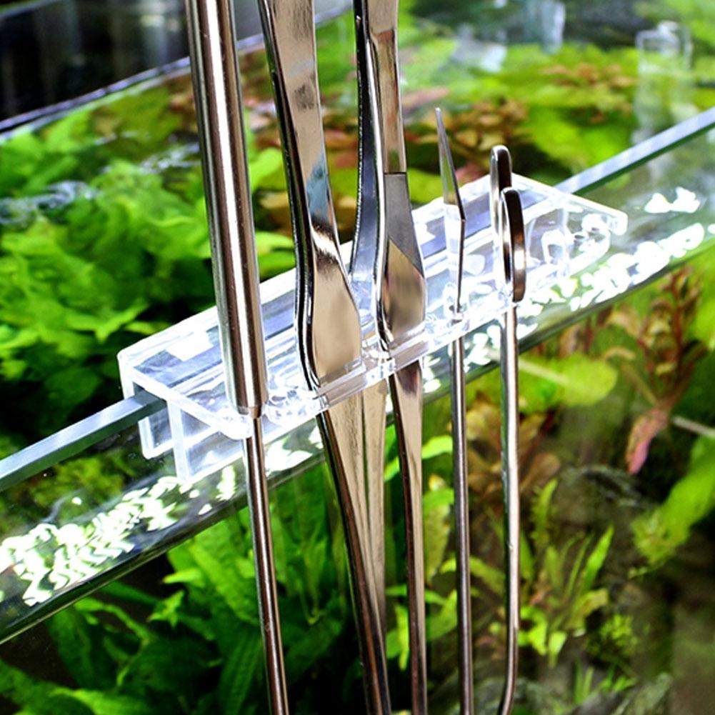 Acrylic Transparent Aquarium Fish Tank Water Plant Maintenance Tools Holder Storage Rack(S)