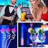 6Pcs/Set Disco Straws Disco Ball Distinctive Reflective Mirror Spiral Shape Disco Party Decorations Bachelorette Straws Cup Accessories