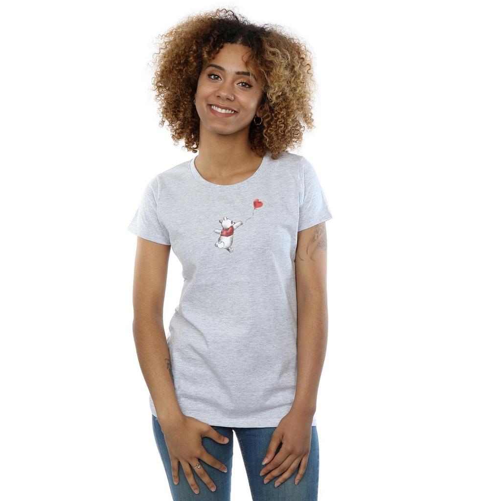 Disney Womens/Ladies Winnie The Pooh Balloon Cotton T-Shirt