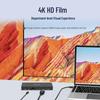 Док-станция USB-C: Двойной DP/HDMI, Четырехэкранный дисплей, Разветвитель USB 3.1, Порт Ethernet, Док-станция для расширения ноутбука