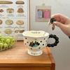 Подарок на день рождения для девочки, Высококачественная керамическая кружка в горошек с щенком, Креативная мультяшная чашка для воды, Сувенир