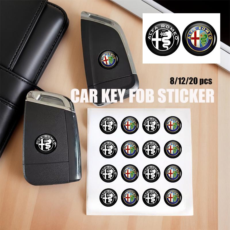 2026 Hot Alfa Romeo For Alfa Romeo 15mm Car Remote Key Stickers Car Door Badge Emblem Car Accessories 159 Giulietta 156 147 Giul