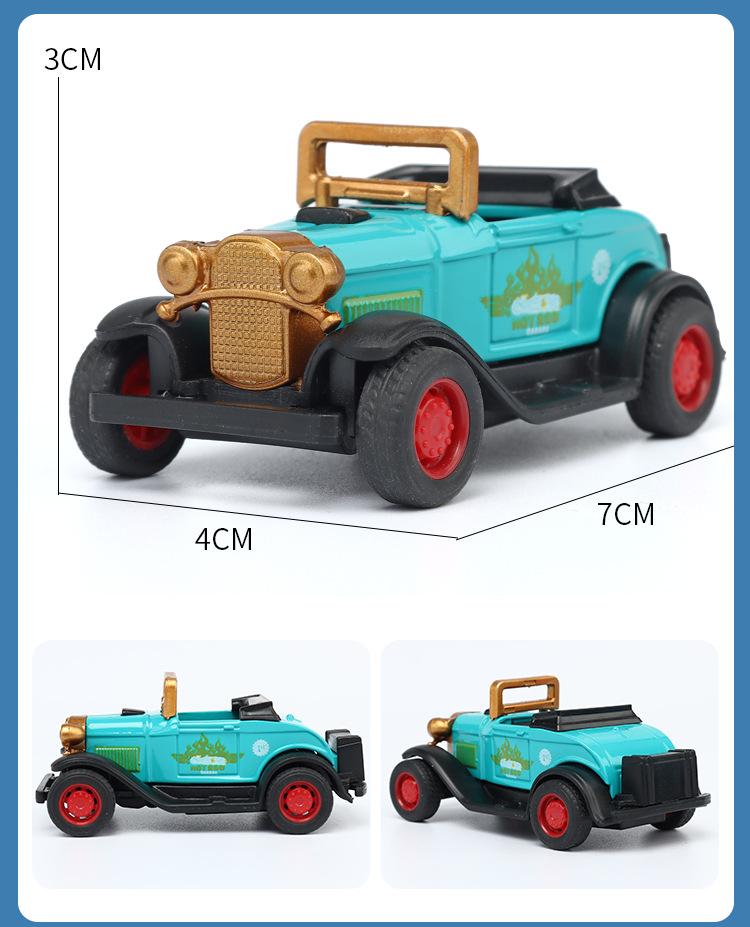 4 Pcs Random Children Classic Alloy Pull Back Car 3 Year Kid Trucks 1:32 Simulation Model Game Toys For Boys Gifts