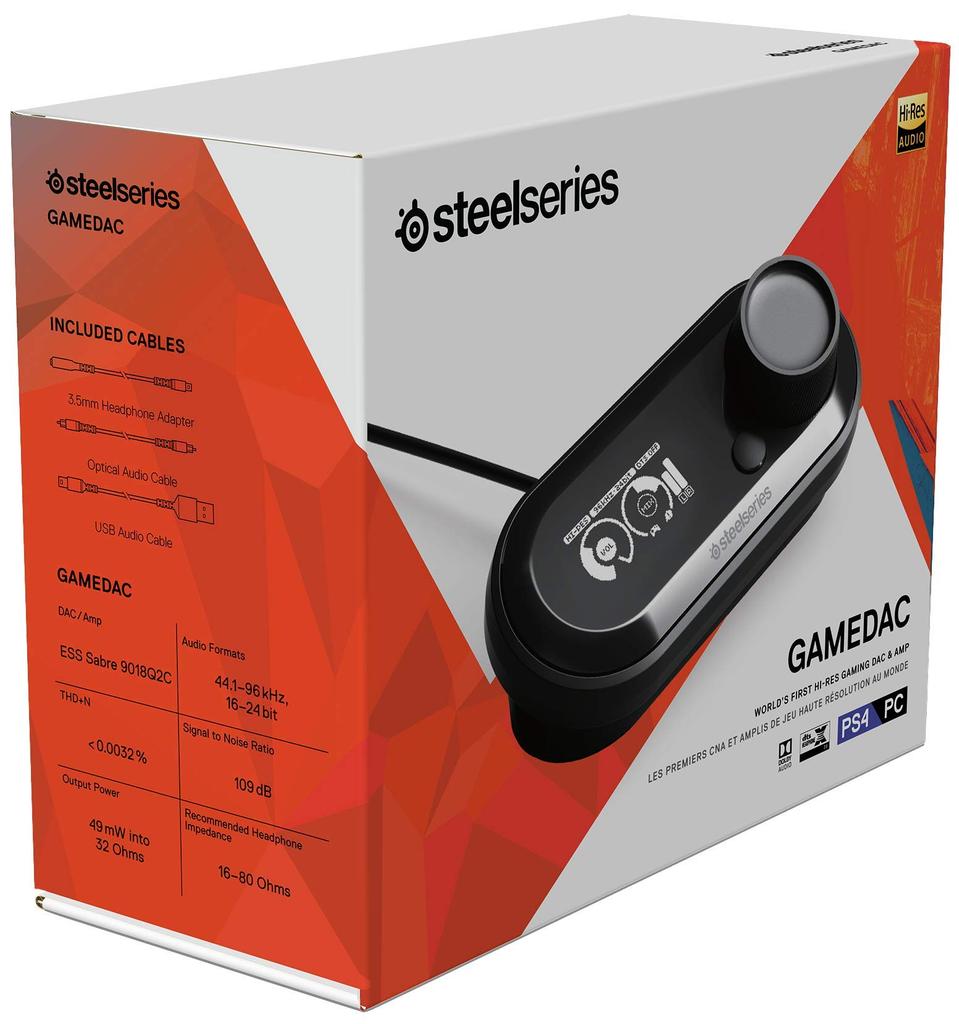 Совместимый с ПК PS4 объемный игровой звук USBDAC усилитель SteelSeries GameDac 61370