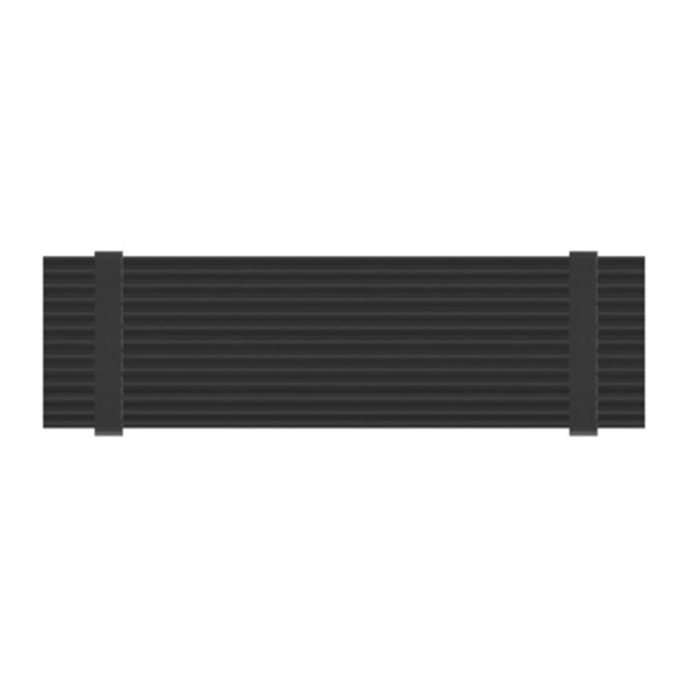 JEYI N80 M.2 NVMe SSD Heatsink 2280 Cooling Aluminum Pad Thermal Silicone Gel Heat Sink for PC- Black