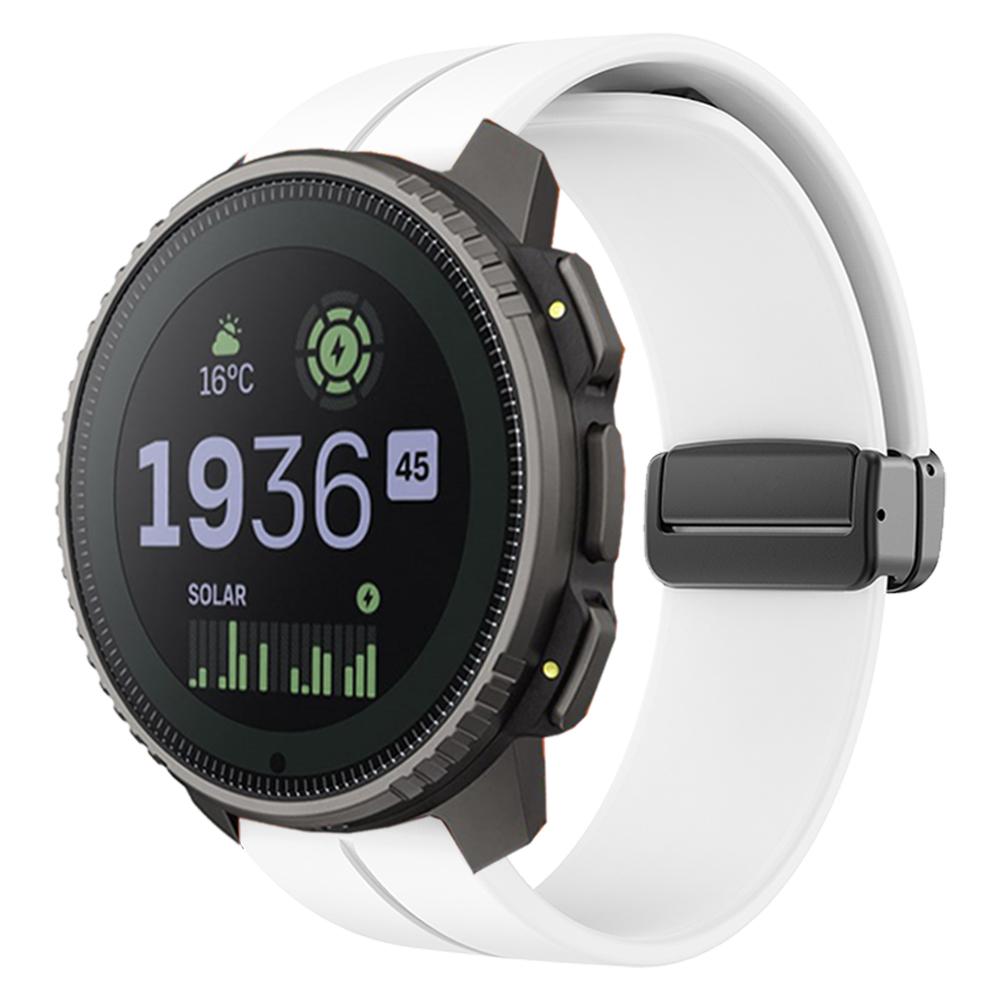 22 мм Магнитная пряжка Мягкий силиконовый ремешок Для Suunto RACE S / Ocean / Vertical Сменный ремешок Для Suunto 5 9 Peak Pro Ремешок для часов
