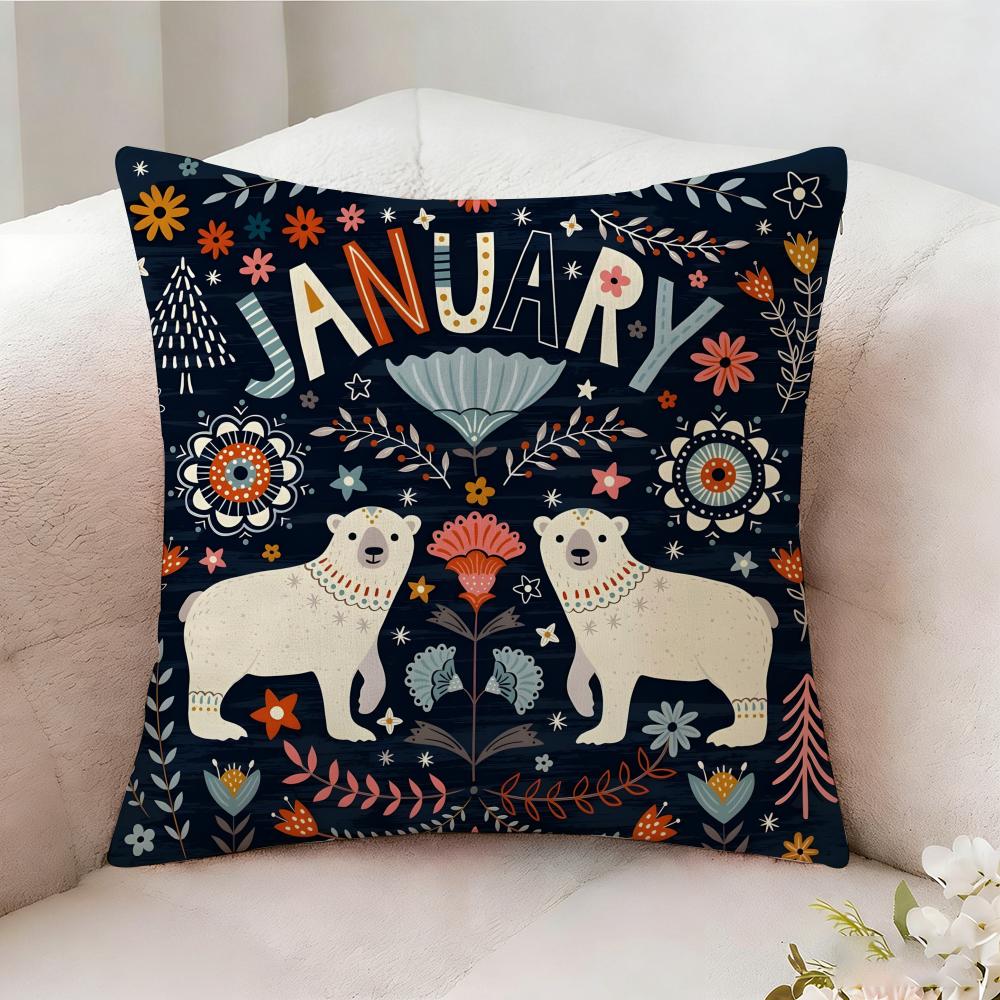 Plant And Classic Animal Pillow Case Pillowcase Doublesided Printed Sofa Cushion Bedroom Headboard Pillow