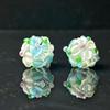Handmade Two-Color Fired Hydrangea Glass Beads for DIY Jewelry