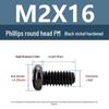 Yigu Black Nickel Carbon Steel PM Phillips Round Head Screws m2-m4 Pan Head Machine Screws for Electronics