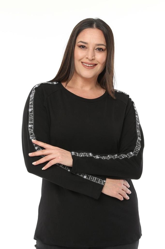 Женская стильная толстовка большого размера, модная толстовка большого размера с каменной лентой и рукавами реглан