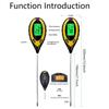 Измеритель pH почвы Измеритель pH влажности почвы Анализ измерения температуры и интенсивности солнечного света Тест кислотности почвы 4 в 1