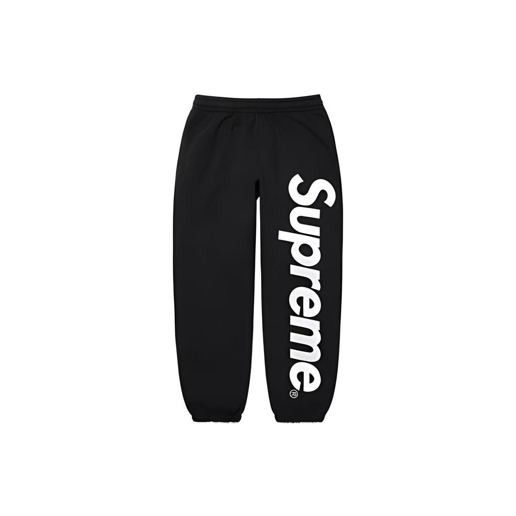 Supreme Satin Appliqu Sweatpants 'Green White' Men's SUP-FW22-439