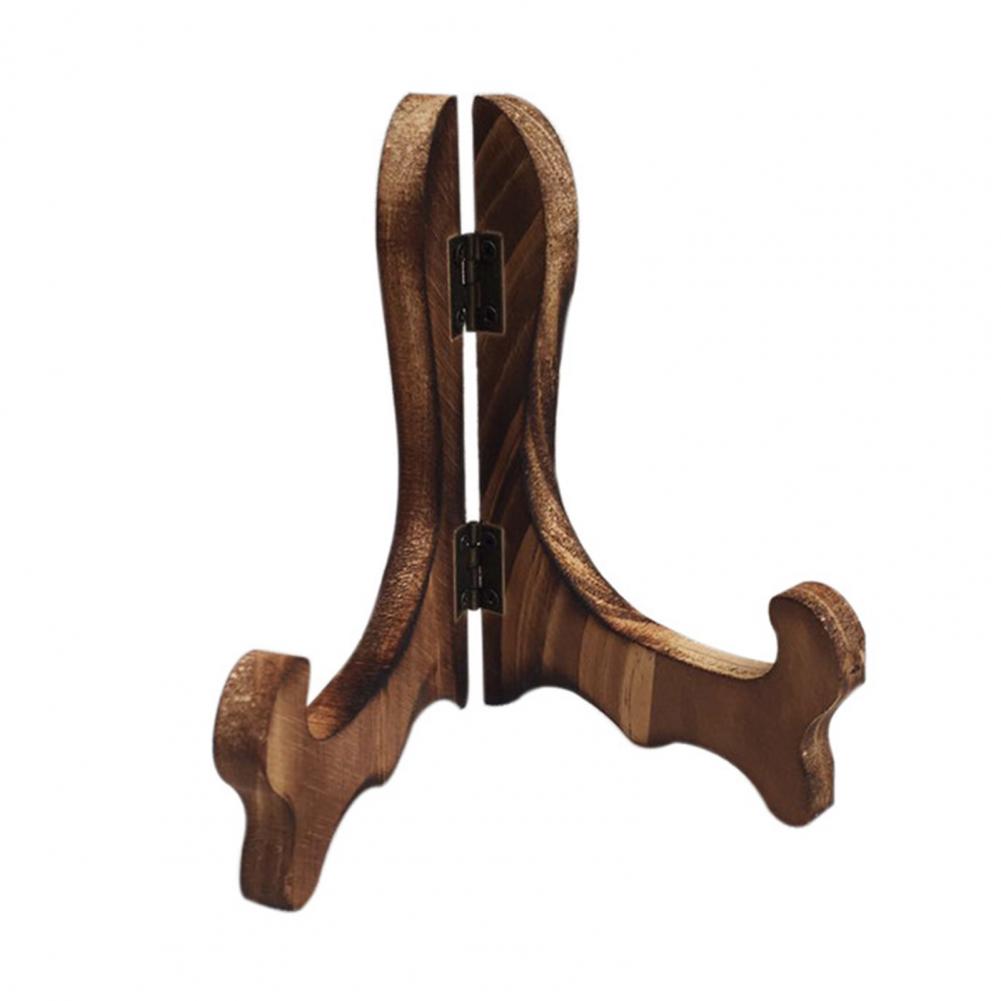 Практичная стойка для хранения, деревянная стойка для показа, изогнутый дизайн, складная тарелка, подставка для хранения чая пуэр