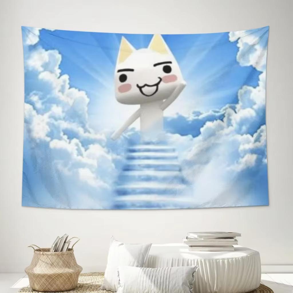 Inoue Toro Cute Cat Tapestry Room Decoration Home Decor Bedroom Wall Hanging Fabric