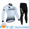 Tour Of Italy Мужской велокомбинезон с длинным рукавом для езды на велосипеде, зимние теплые штаны для езды на шоссейном велосипеде с длинным рукавом для езды в холодную погоду
