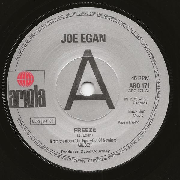 7-дюймовая пластинка JOE EGAN Freeze ARO171PROMO Ariola 1979 UK Rock Б/у