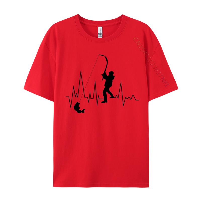 Fish Heartbeat TShirt Winter Gift TShirt for Unisex Cotton Printed T Shirt Discount Xs Graphic T Shirts
