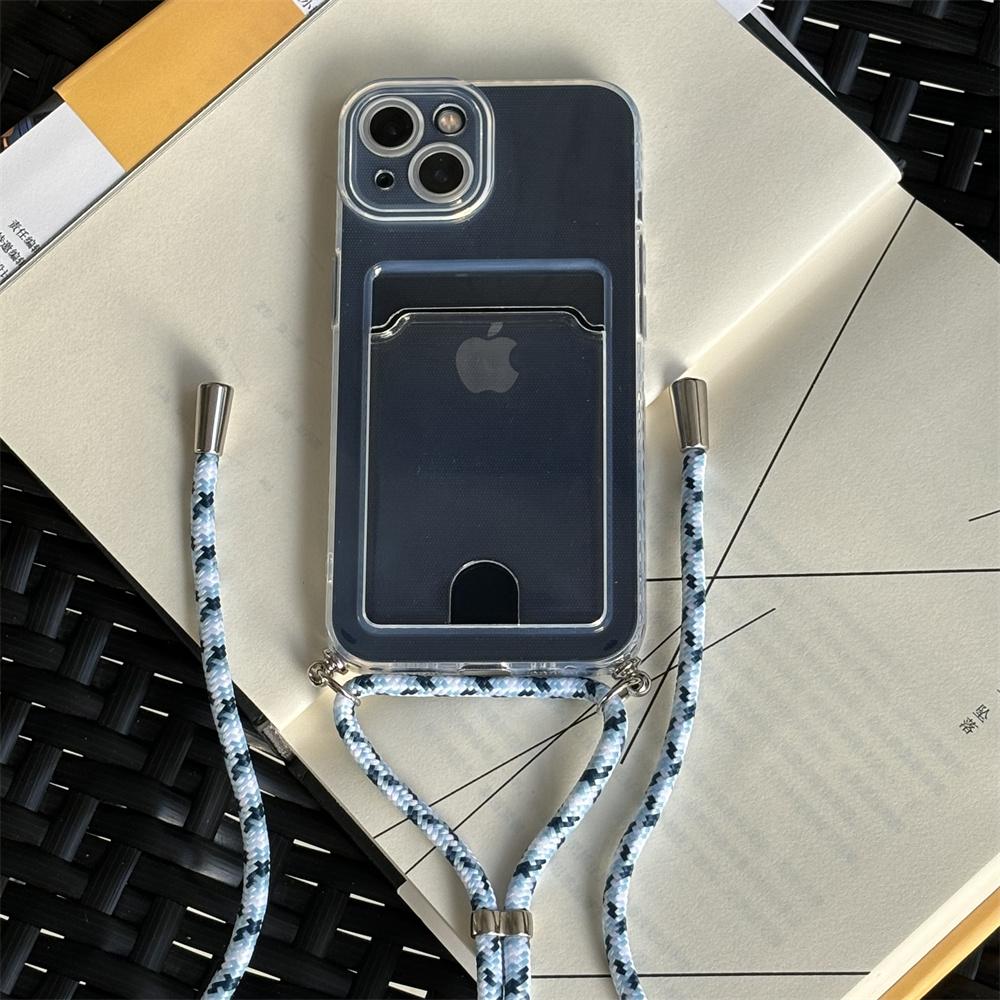 Чехол Poco X7 Pro с ремешком-шнурком Crossbody, силиконовый прозрачный чехол для Xiaomi Poco X7, чехол-ожерелье с ремешком, слотами для карт