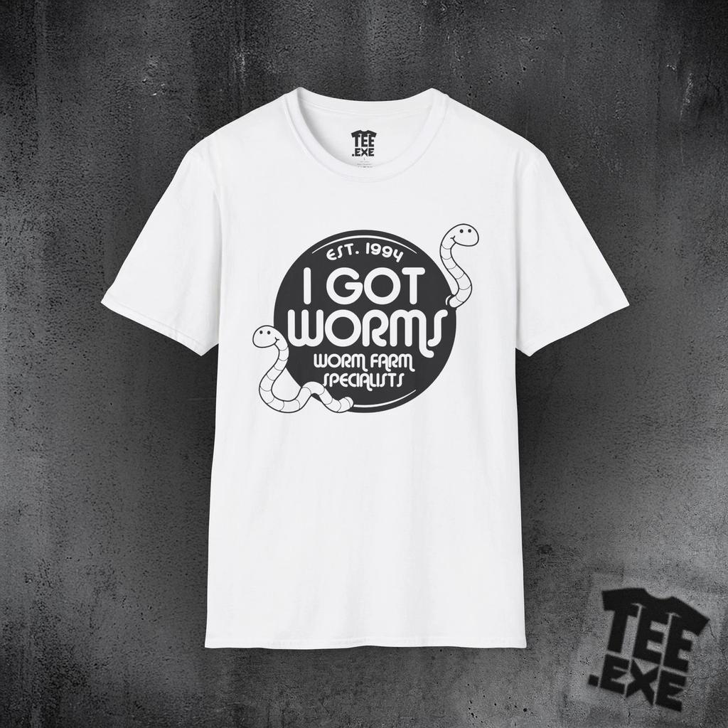 I Got Worms! - Unisex Softstyle T-Shirt -Dumber and Dumb