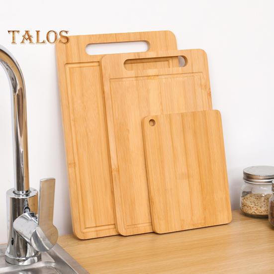 Разделочная доска из бамбука, утолщенная двухсторонняя разделочная доска для мяса и овощей, кухонная разделочная панель с вертикальным хранением, защита от плесени и фруктов
