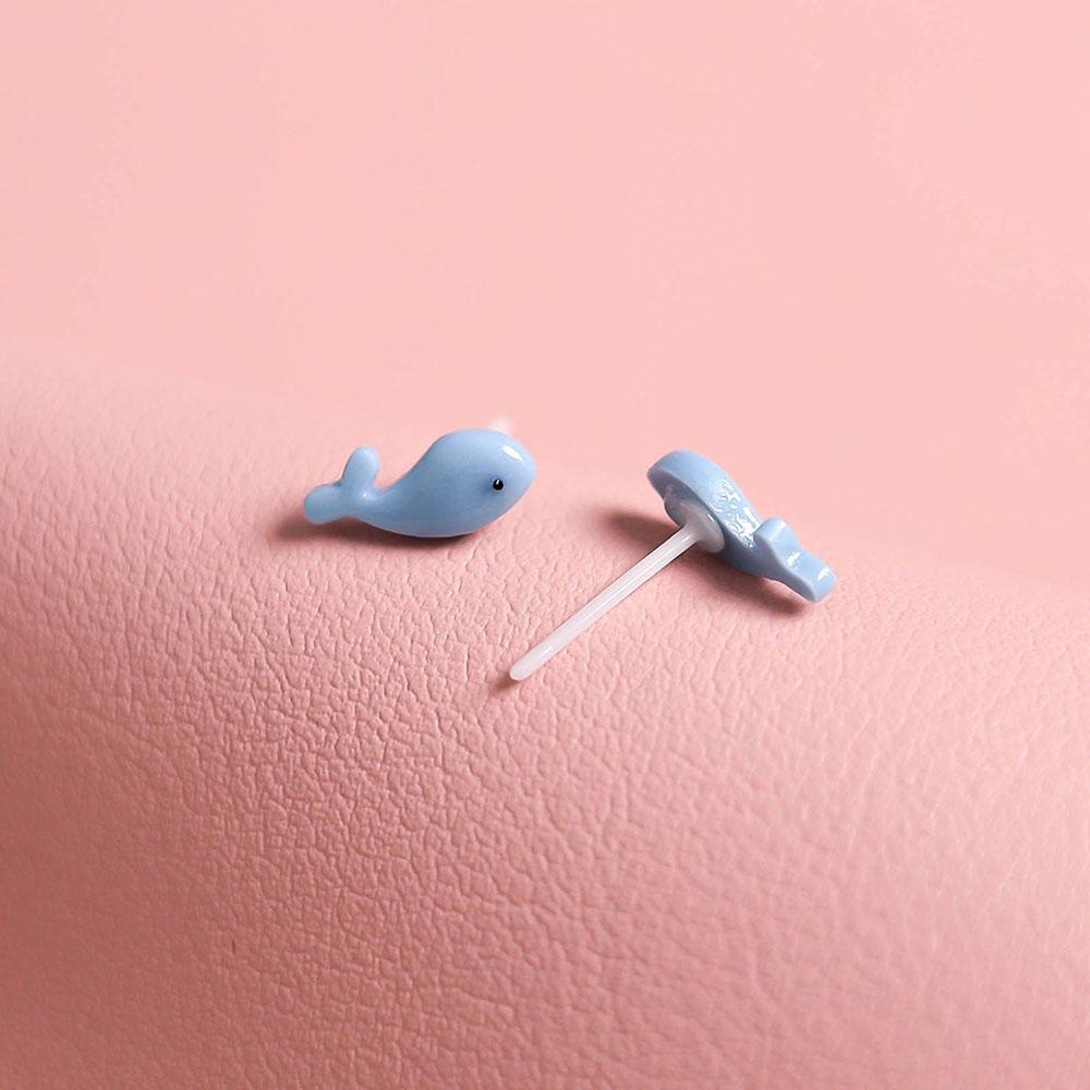 Bioceramic Needle Creativity Mini Stud Earrings For Women Allergy Prevention Piercing Ear Hole Jewelry