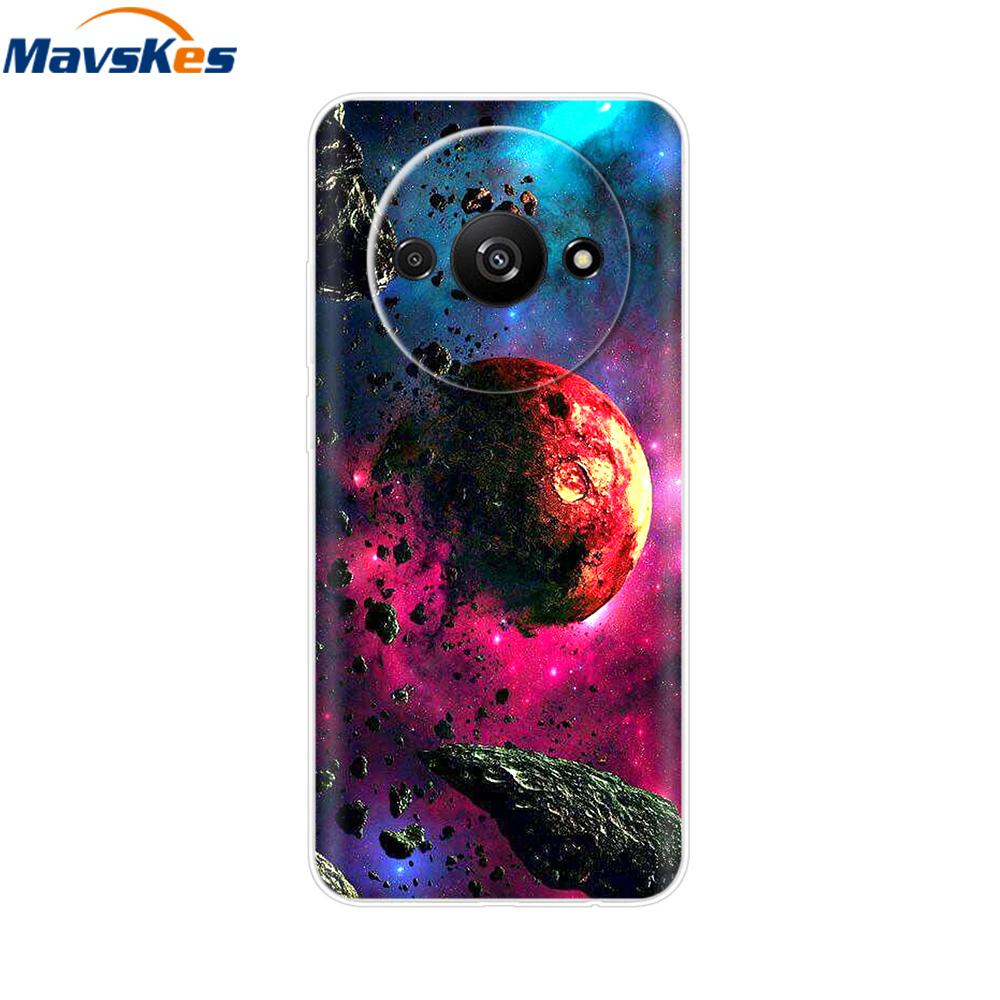 Чехол для Xiaomi Redmi A3 RedmiA3 Funda 6.71'' Прозрачная Мягкая Силиконовая Задняя Крышка Для Xiaomi Redmi A3 Ударопрочный Coque Бампер