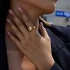 Yori Fashion Открытое кольцо из нержавеющей стали Золотое PVD кольцо для женщин Изящные модные аксессуары для пальцев Оптовая продажа