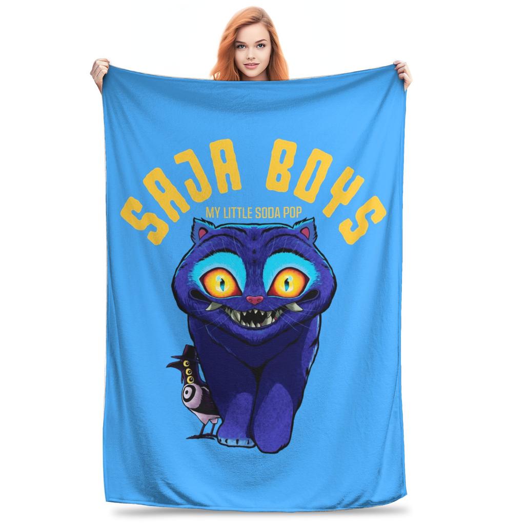 Kpop Demon Hunters Zoey Huntrix Blankets Coral Fleece Plush Super Soft Throw Blanket for Bedding Couch Bedroom Quilt