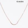 Ciara 14K Saviano Smile Quatro Stone Necklace (Goldplated)