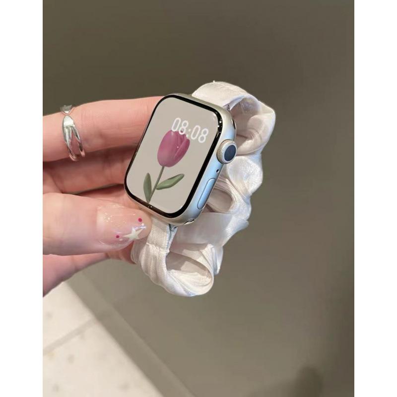 Для Apple Watch 8 9 10 Ремешок для Apple Watch iwatch 11 SE Чувство Французский Жемчужный Повязка-ремешок