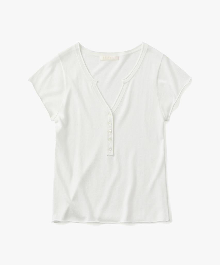 SUARE WOMEN Cotton Modal Henley Neck Knit - 5 Colors
