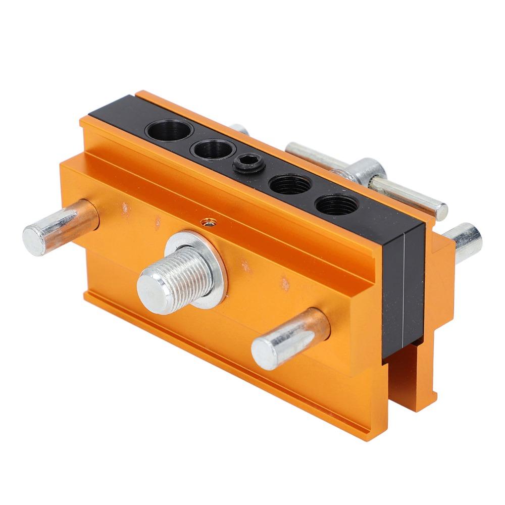 6 Bushings Woodworking Drilling Guide Adjustable Width Doweling Jig Furniture Making