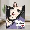 Nana Hachi  Manga Knitted Blanket Anime  Flannel Throw Blanket Summer Air Conditioning Portable Soft Warm Bedsprea