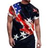 Летний круглый вырез с 3D-принтом, модные повседневные мужские футболки с коротким рукавом