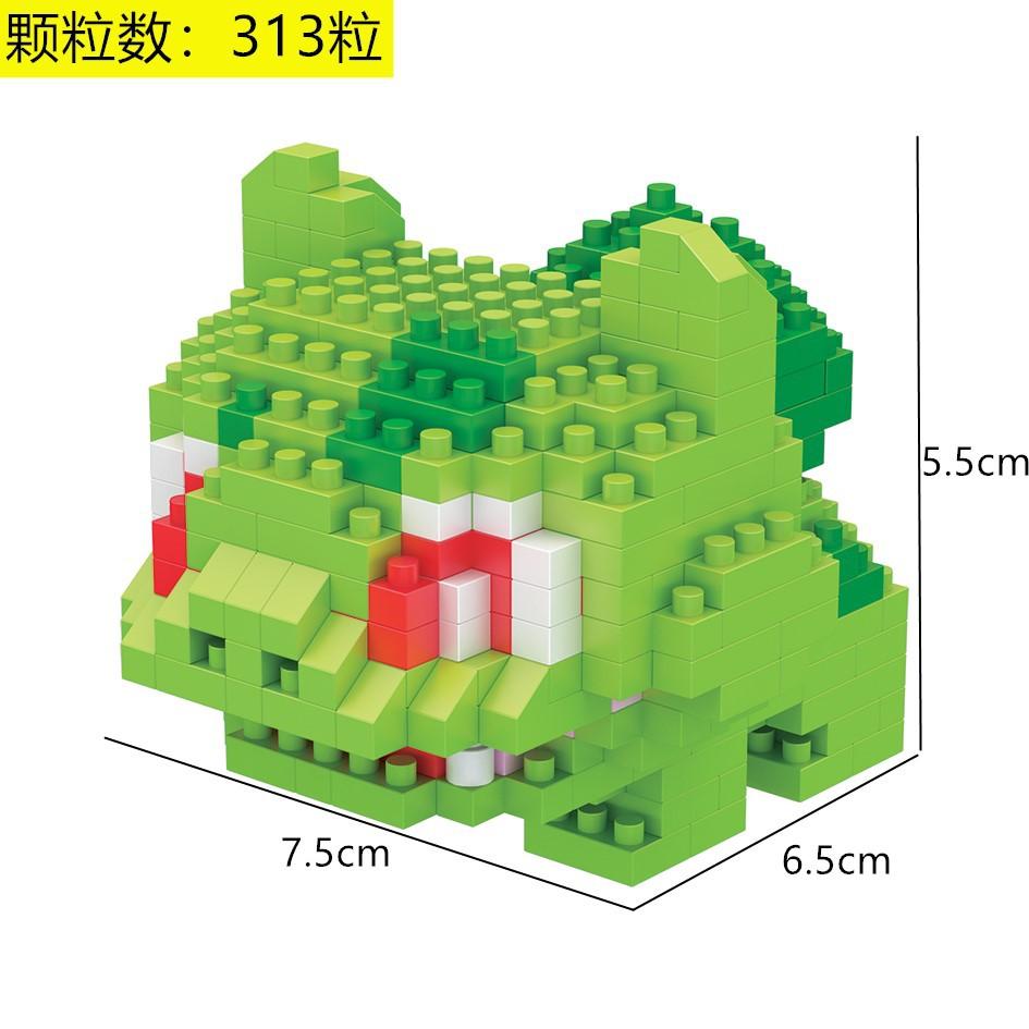 Pokemon Micro Building Blocks LBOYU Jigglypuff Gengar Mudkip Piplup Raichu Bulbasaur Pikachu Mini Brick Figures Toy  For Kids