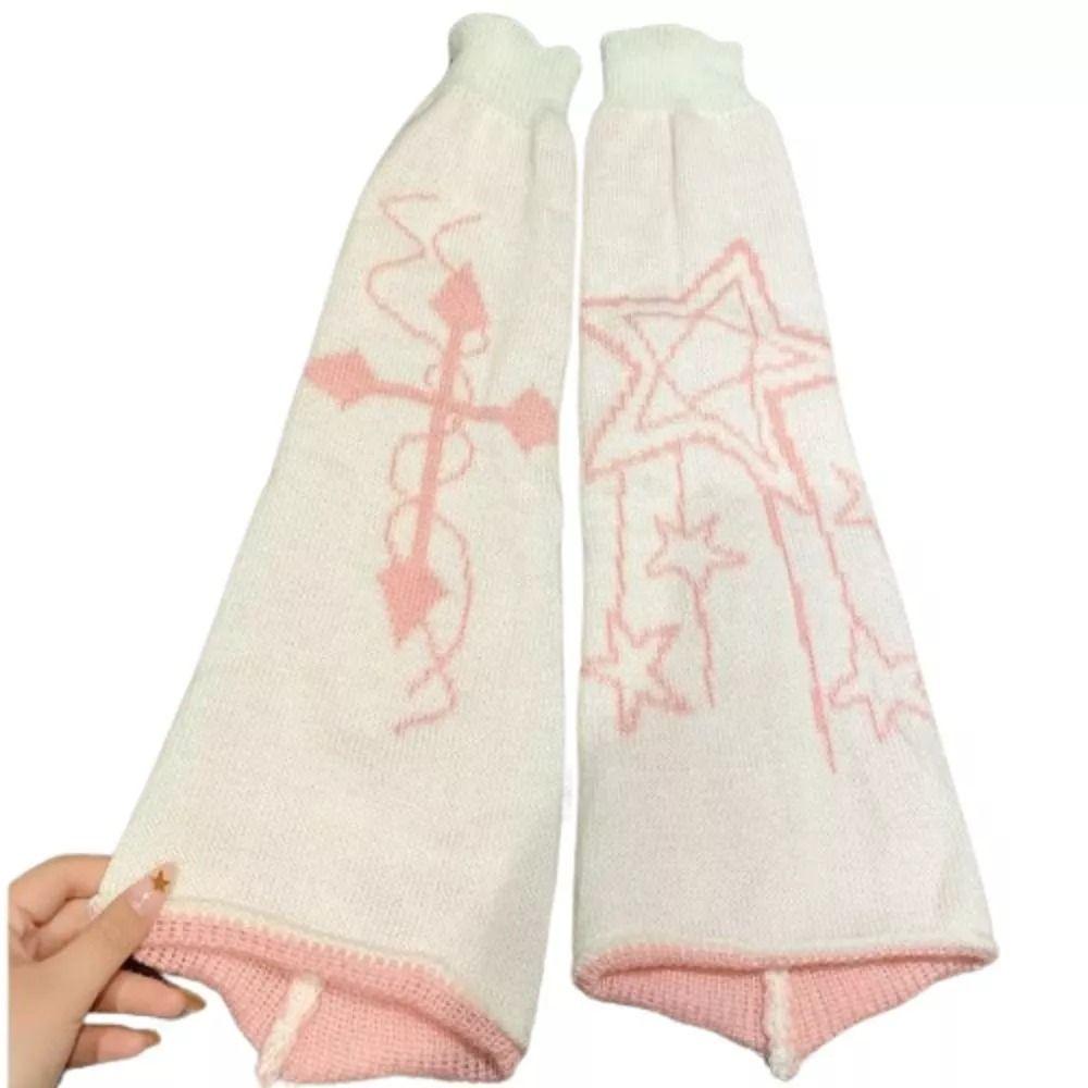 Lolita Knitted Wide Leg Hosiery Y2K Leg Warmers Fashion Calf Sleeves