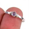 Натуральный драгоценный камень танзанит 925 пробы стерлинговое серебро ювелирное кольцо размер 7 u7o57