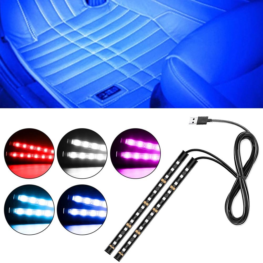Car LED Foot Light Strip  USB Decorative Atmosphere Signal Lamp