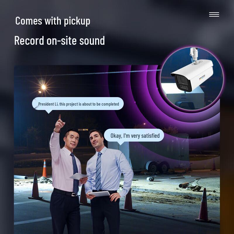 HIKVISION 4MP Full-Color Night Vision PoE Bullet Camera CN plug (adapter included)