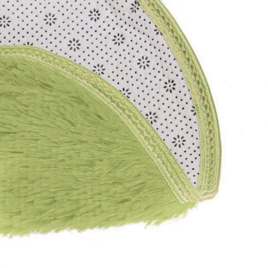 40cm Round Bathroom Bedroom Coral Fleece Soft Non-slip Floor Mat Rug Home Decor