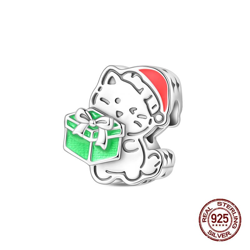 Charms Copper Moon Luminous Magical Cat Charms Beads Fit Original Bracelets Fashion Diy Jewelry Birthday Gifts