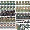 Военные Специальные Силы MOC Строительный Блок Немецкий KSK Солдат Спецназа Фигурка SWAT Армия Оружие Ваффен Жилет Рюкзак Кирпичный Игрушка