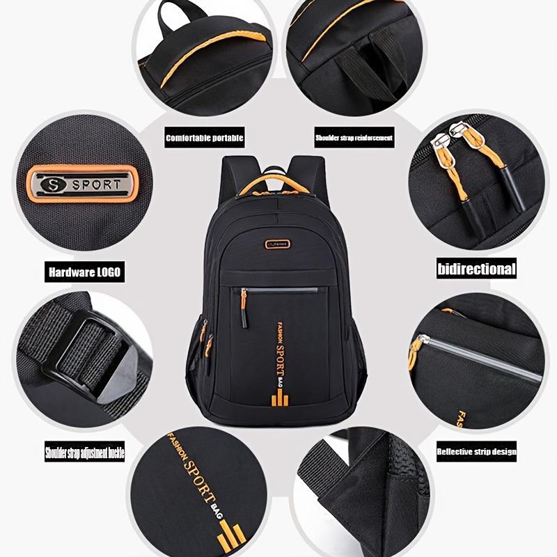Men's Backpacks Oxford Waterproof Rucksack Business Computer Bag Casual Travel Backpack Senior High School Student Schoolbag