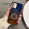 Чехол для телефона Compass Wanderlust с винтажной картой для iPhone 11 12 13 14 Pro Max mini XR XS SE 2020 7 8 Plus Galaxy S21 S22 Cover shell
