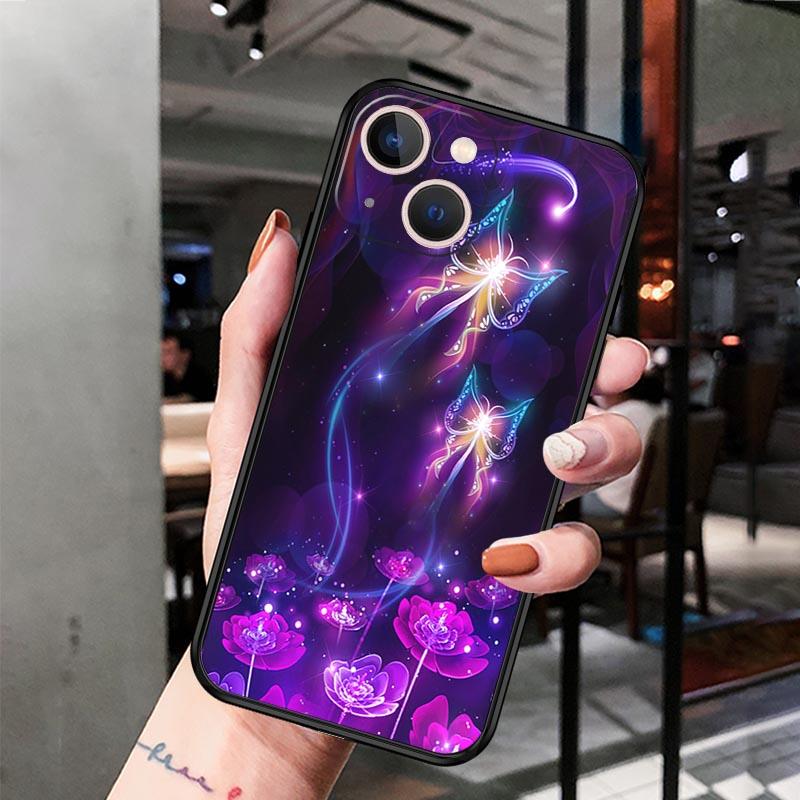 Чехол для телефона с цветочной бабочкой для iPhone Samsung Galaxy Redmi Xiaomi Oppo OnePlus Note SA 7 8 9 10 11 12 13 14 20 21 22 23 53 54 Pro Max Plus Ultra